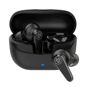 JLab GOPODS ANC Black Wireless Earbuds hybrid Anc-26 + hours playtime true wirel